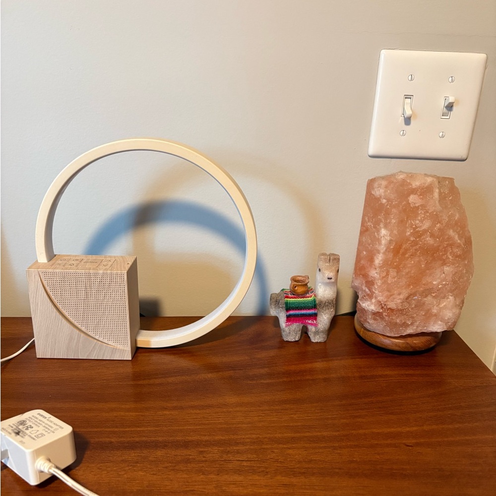 Night light alarm clock combo